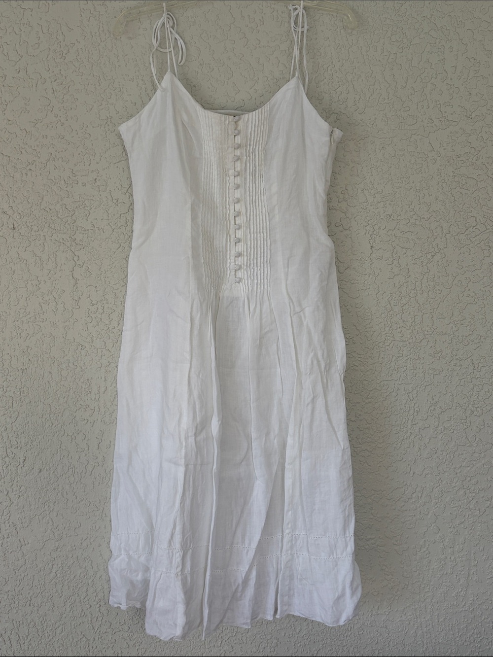 Tommy Hilfiger White Linen Midi Dress